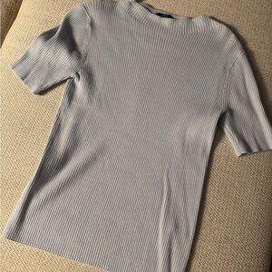 Jcrew powder blue sweater ribbed tshirt